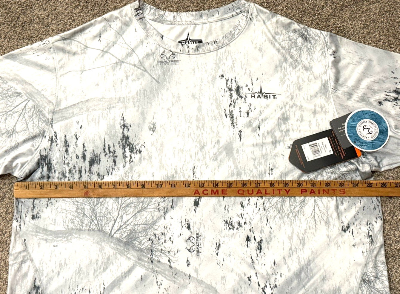 Habit Performance T Shirt Mens XL Camo Fishing Hunting UPF 40 Realtree Style NWT gallery