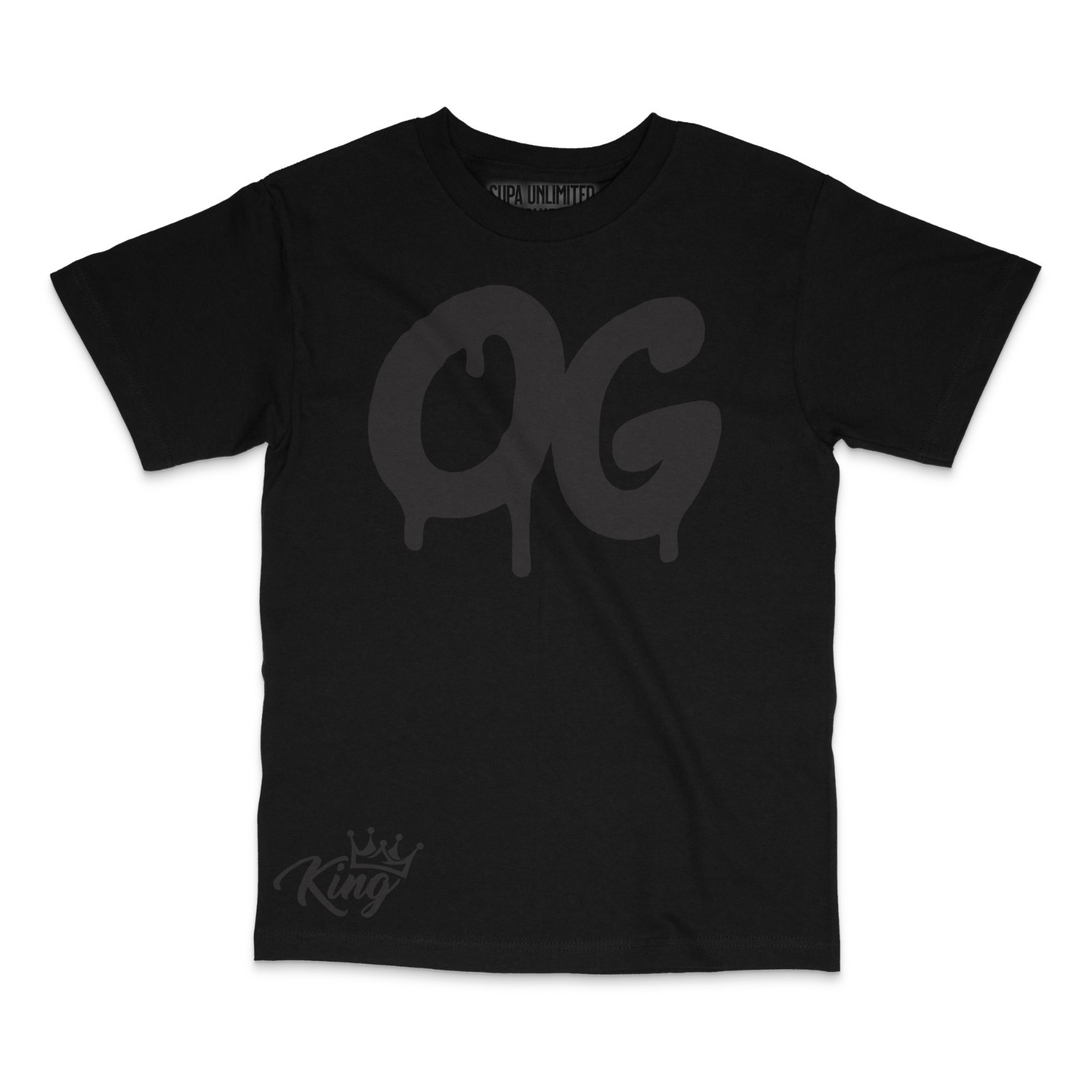 Urban Hip Hop Design Style Black Men's T Shirt OG King Graffiti Graphic Tees gallery