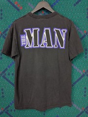 Vintage 2000s Rogue Status The Man Keep Pouring It On T-Shirt Grunge Faded Y2K