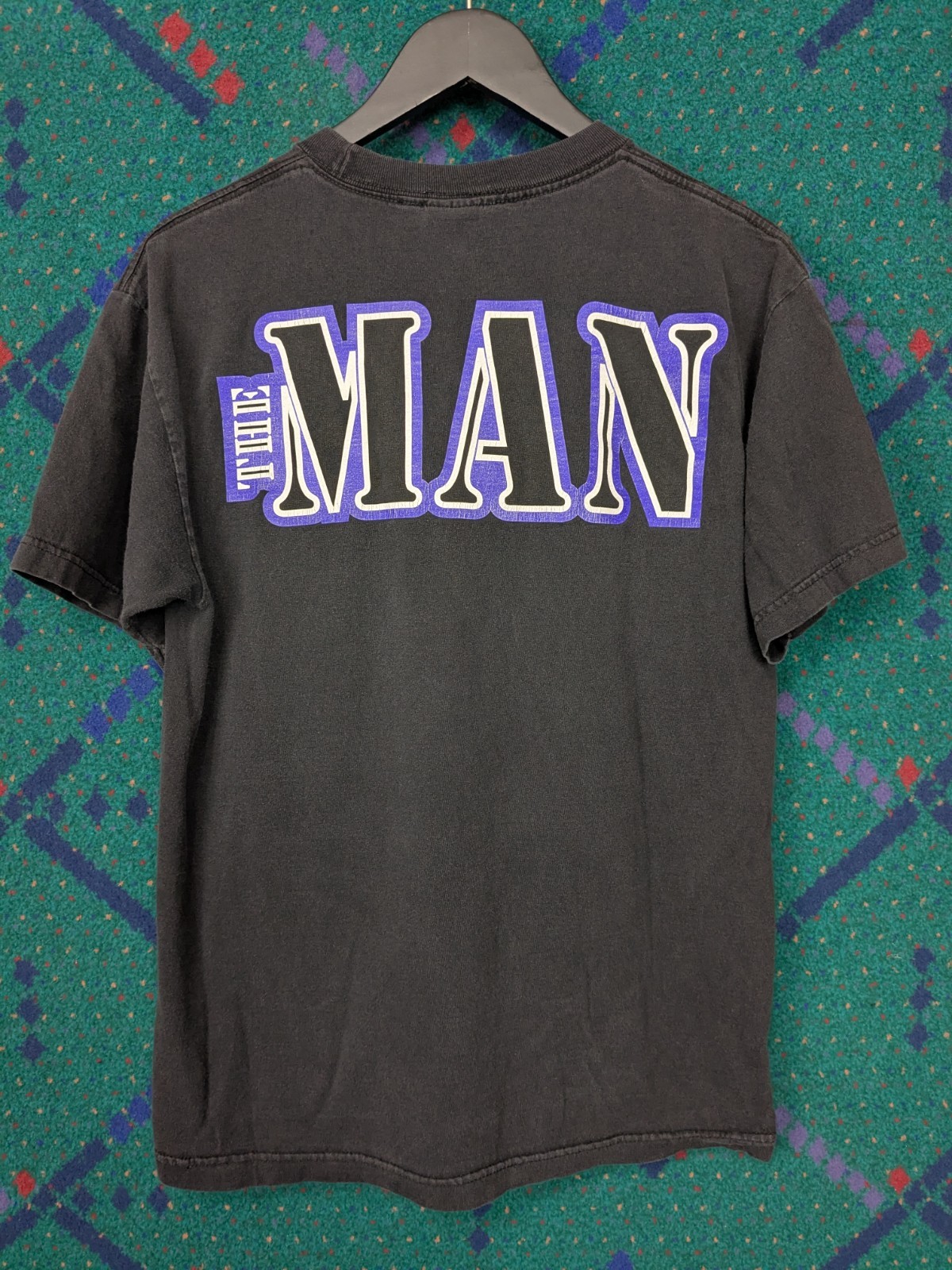 Vintage 2000s Rogue Status The Man Keep Pouring It On T-Shirt Grunge Faded Y2K gallery