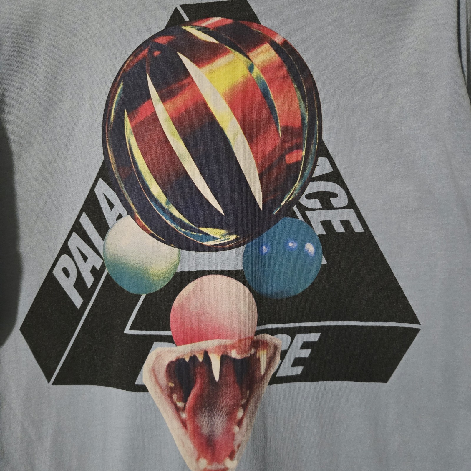 Palace "Sans Ferg" Long Sleeve Tee– Blue Size M gallery