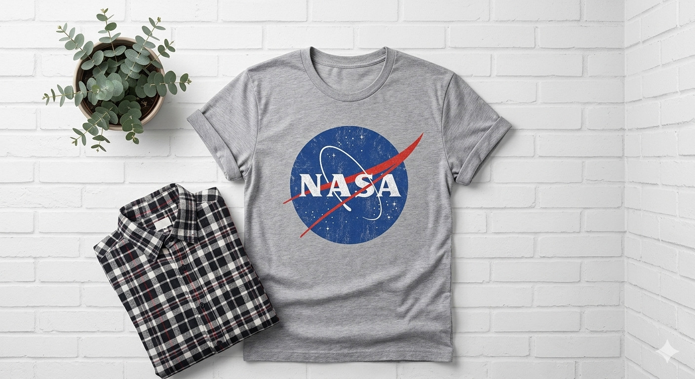 NASA Vintage Insignia Adult T-shirts NASA Shirt Space Science sizes S-2XL gallery