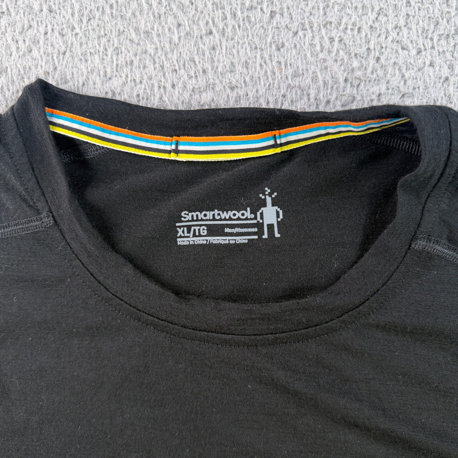 Smartwool Base Layer Mens XL Black Merino Wool Long Sleeve Crew Neck Shirt gallery