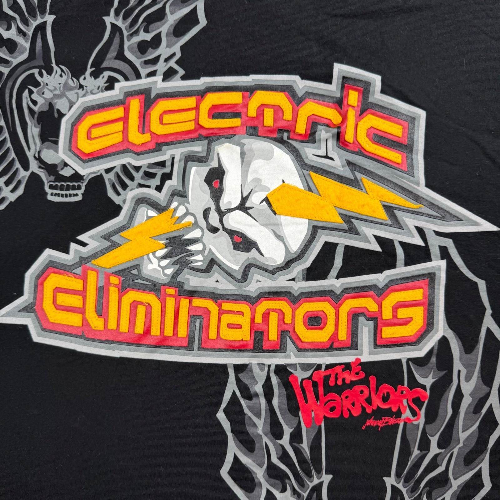 Johnny Blaze T-Shirt Men XXL Black The Warriors Electric Eliminators Graphic Tee gallery