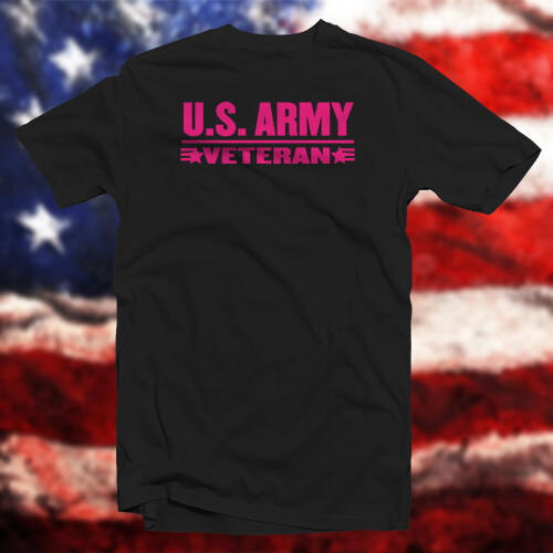 Army Veteran Cotton T-Shirt Star Military United States Armed Forces gallery