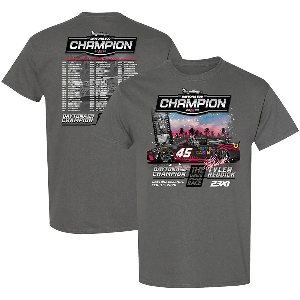 Tyler Reddick 2026 Daytona 500 Past Champions T-Shirt