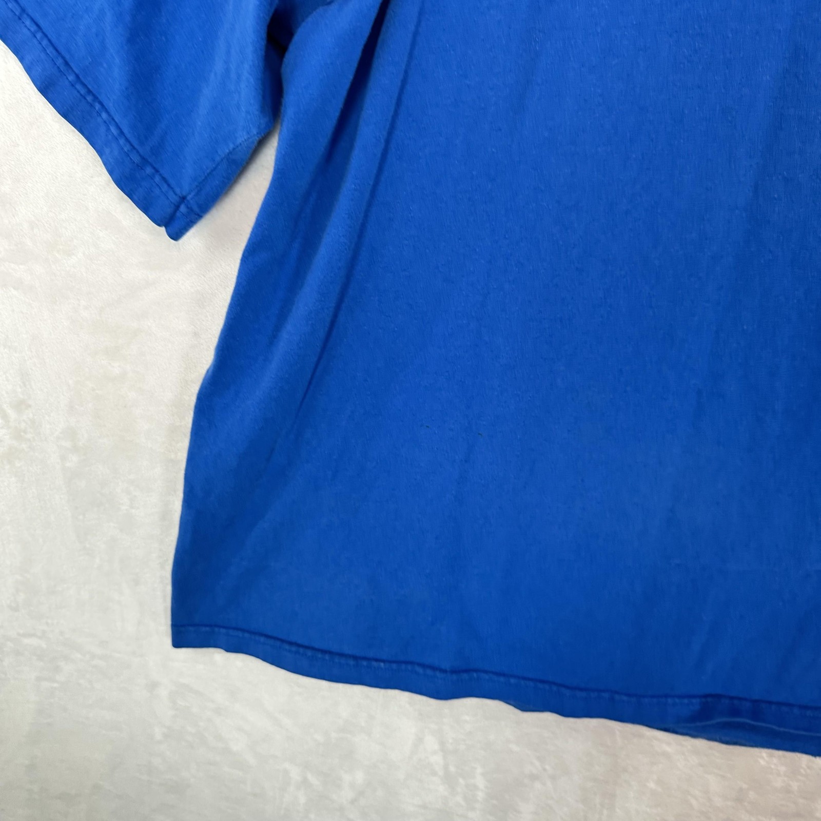Vintage Pluma Shirt Mens XL Blue Heavyweight Cotton Crewneck Solid Blank Tee 90s gallery
