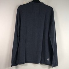 FOURLAPS Long Sleeve Radius Henley Shirt, Men’s Size S – Navy Heather