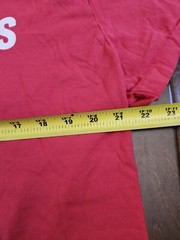 American Eagle Outfitters Cold Drinks Here Print Red Shirt Sz L (STAIN & DIRTY)