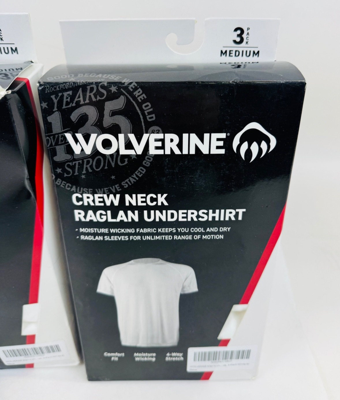 Wolverine Mens Undershirts Tagless Lightweight Soft T-Shirts - Medium-2 Pack gallery