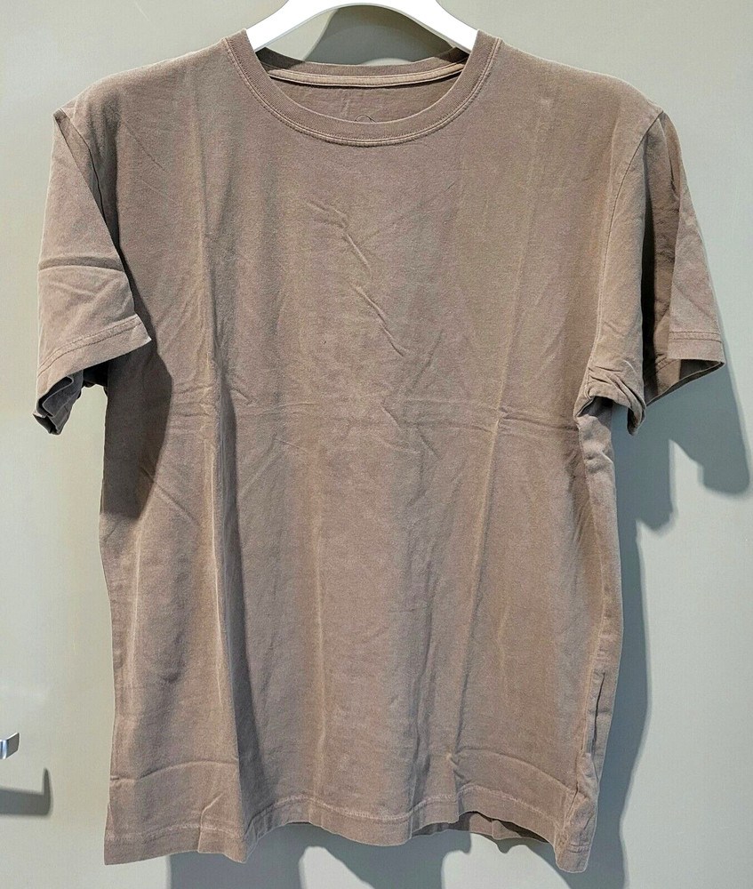 Original Use Manchester Brown SS Crewneck Cotton T-Shirt — Size Medium 38/40