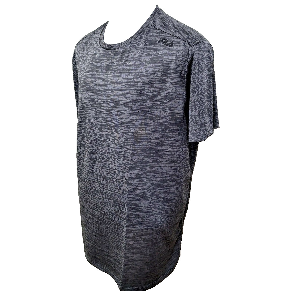 Fila Sport Running Men's Size XXL Gray Pinstripe Athletic Crew-Neck T-Shirt gallery