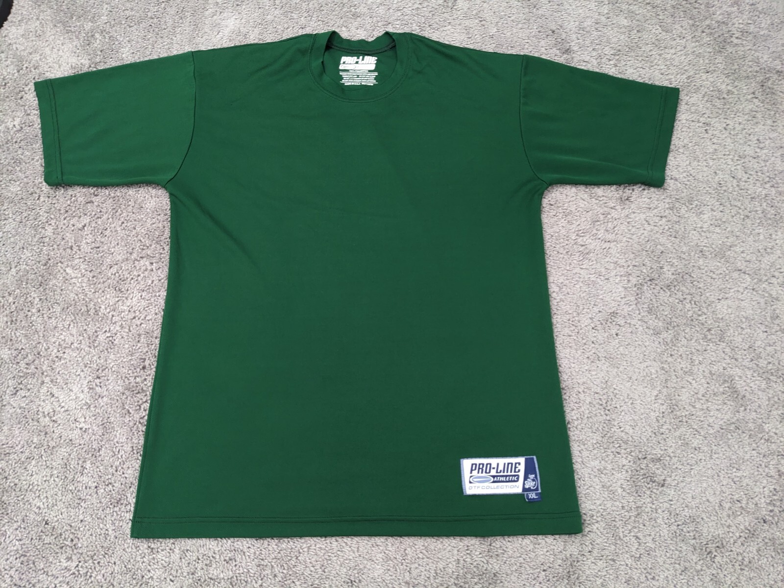 Pro-Line Athletic T Shirt Mens XXL Crew Neck Green Made in USA OTF Collection gallery