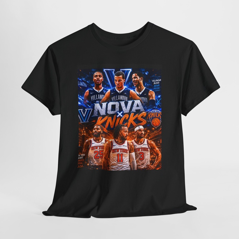 Nova Knicks Poster Basketball Tee | Team Players Graphic Shirt