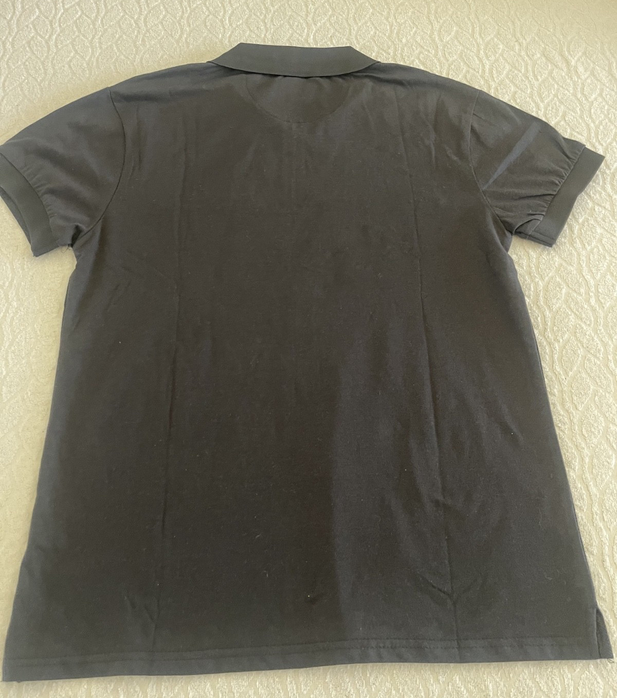 CASA MODA Couture Men's Zip-Front Polo Shirt Black Quarter-Zip Front Closure gallery