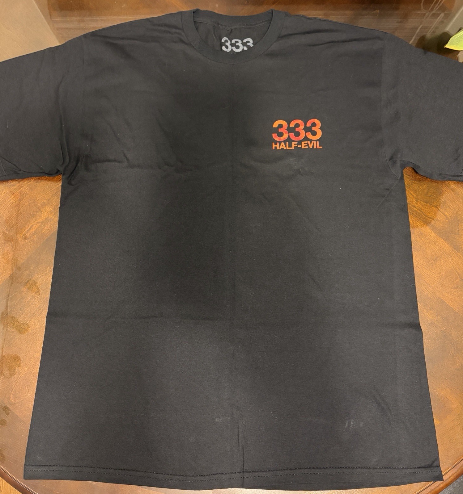 Men’s Half Evil 333 Black Shirt Size XL Pre-owned Supported by Hellbent Cloonee gallery