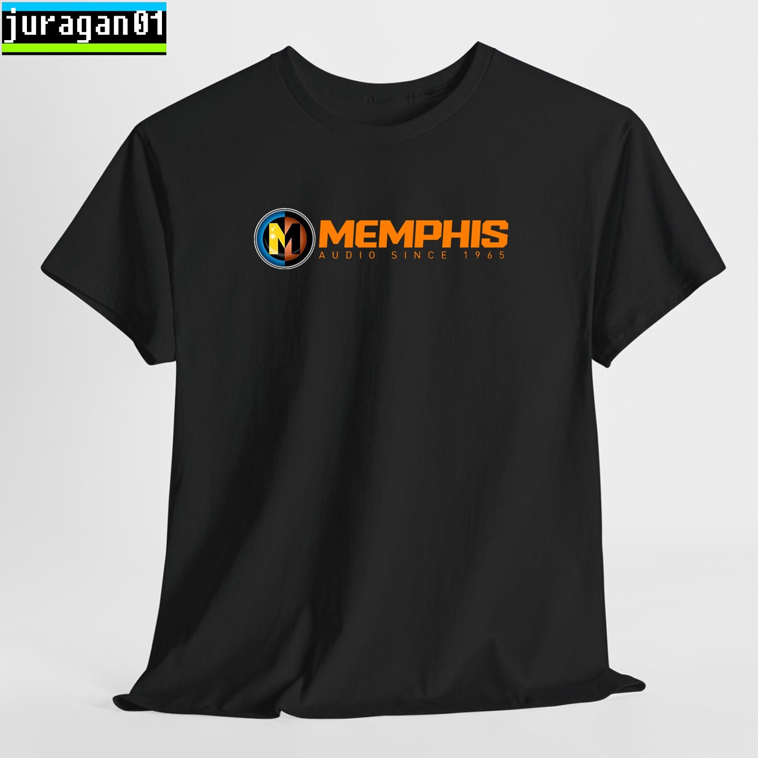 Memphis Car Audio Logo Black/Navy/Sport Grey/White/Red T-Shirt S-5XL