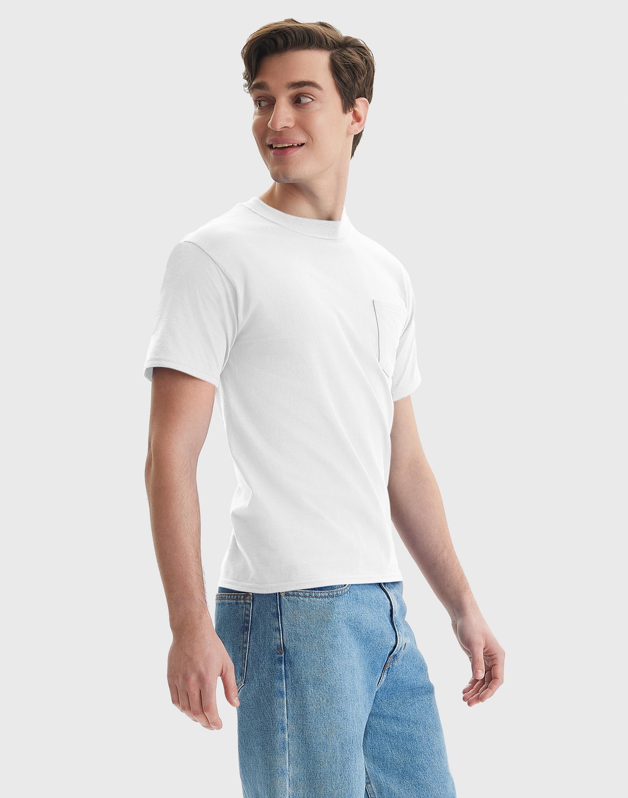 Hanes Beefy-T Unisex Cotton Pocket T-Shirt gallery