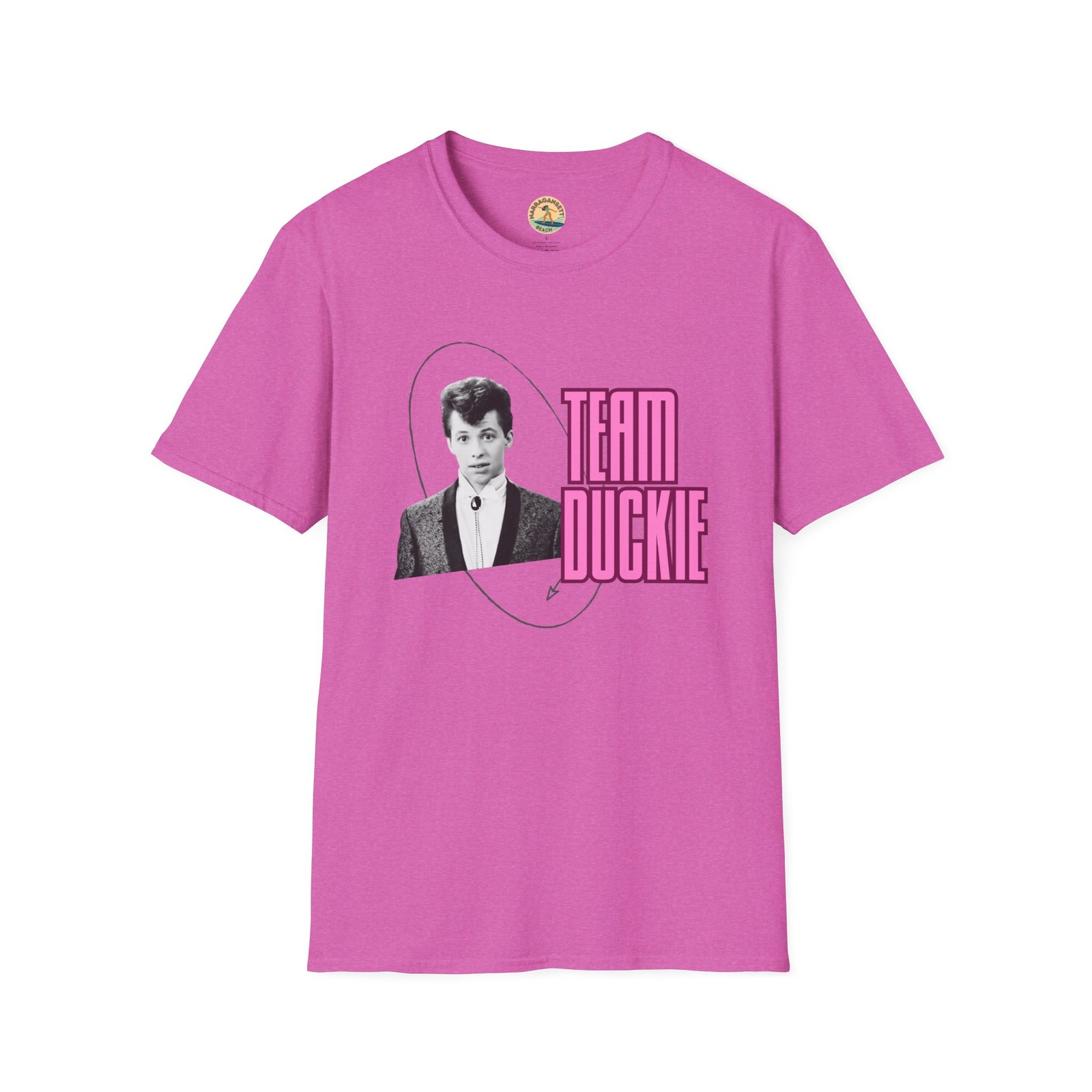 Team Duckie T-Shirt | Retro Teen Movie Portrait, Pretty in Pink gallery