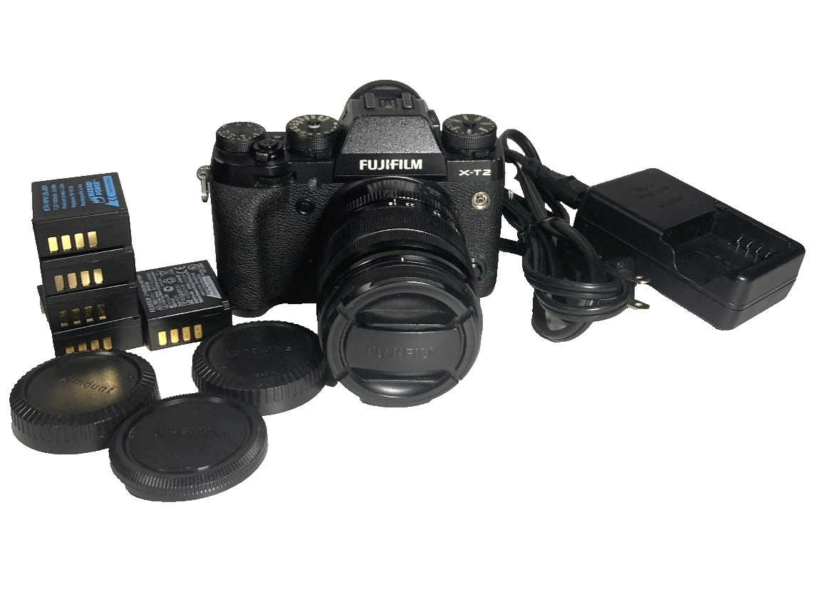 Fujifilm X-T2 24.3MP Mirrorless Digital Camera with XF18-55mm Lens and more