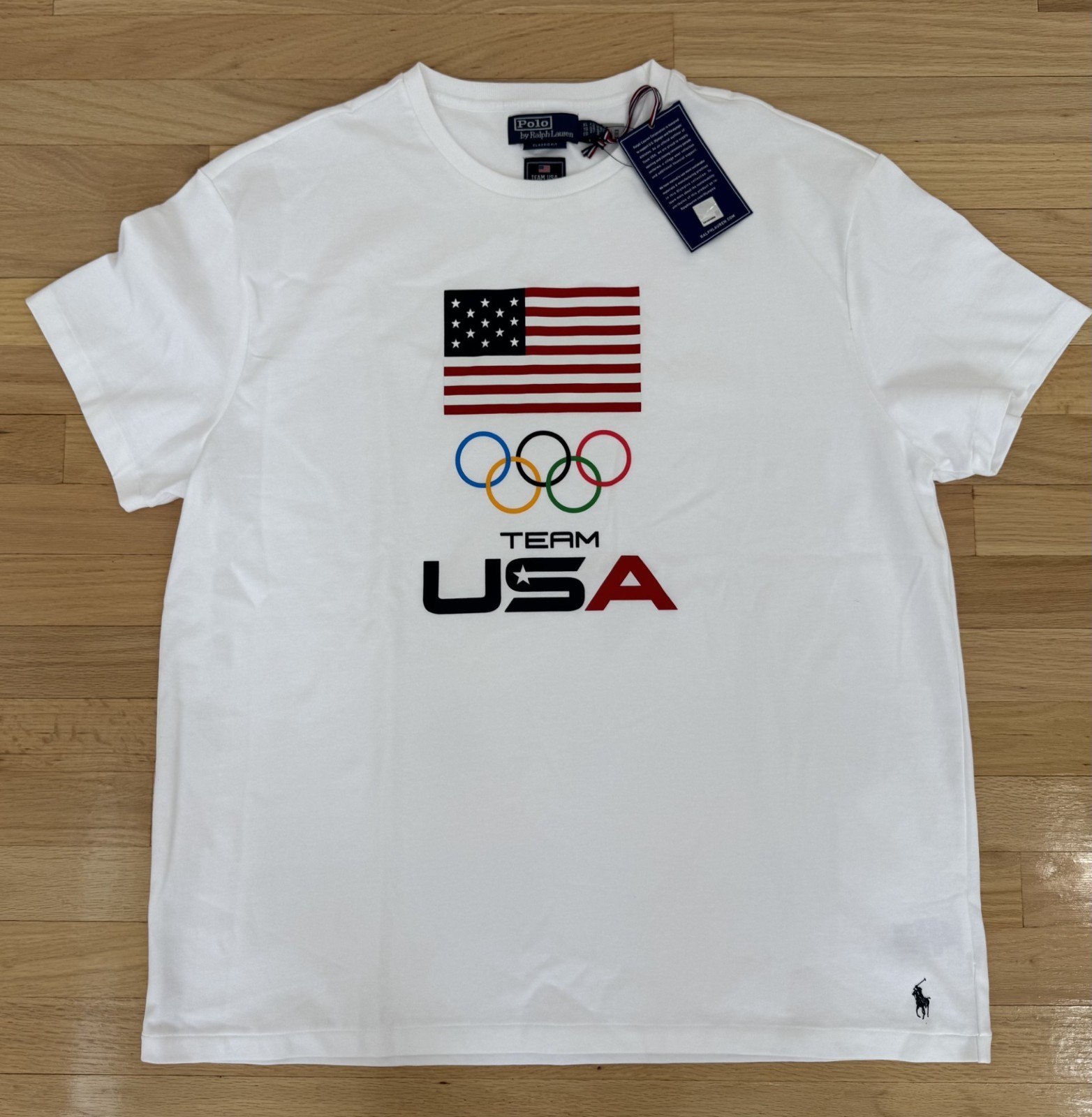 Polo Ralph Lauren Men's Olympic Graphic Team USA Flag Print T-Shirt White S-XL gallery
