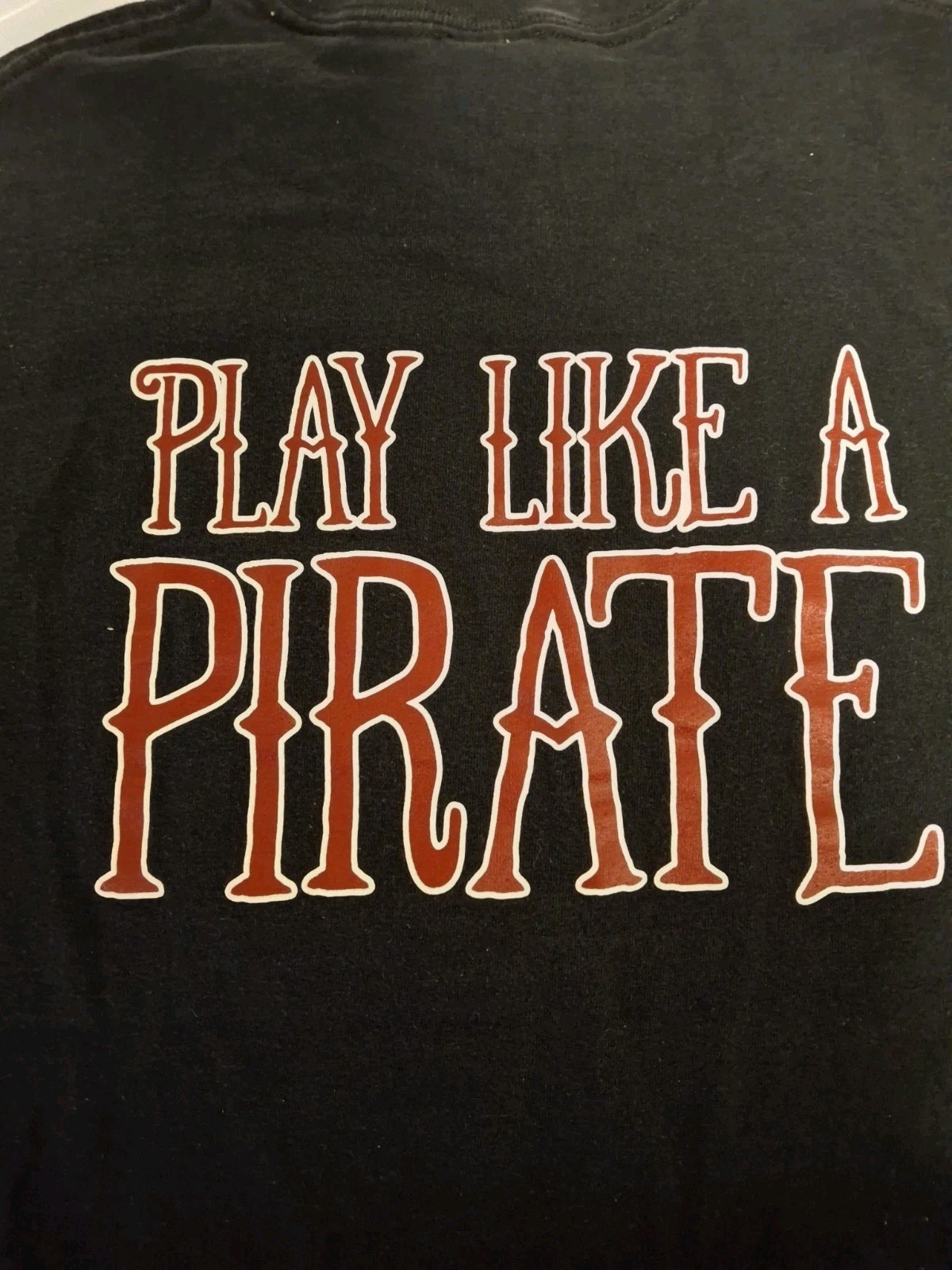 Work Like A Captain • Play Like A Pirate Party Black T-Shirt Size XL gallery