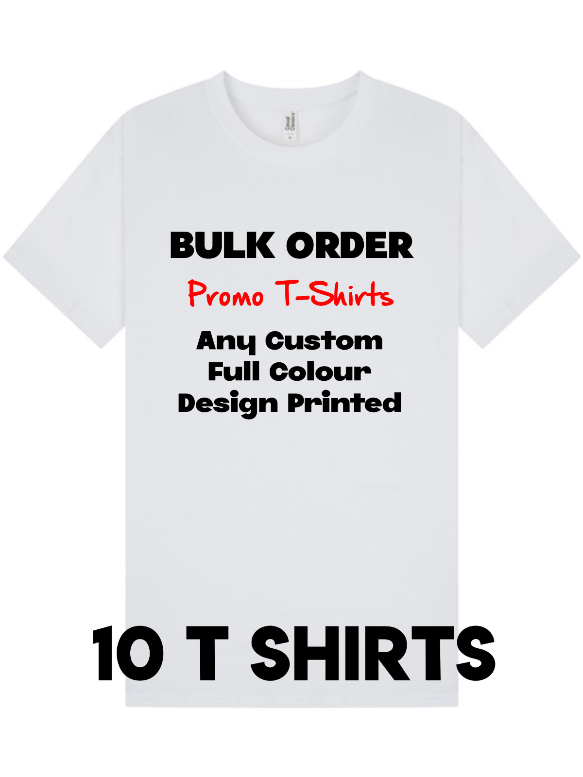 T Shirt Promotional Any Design Printed Customised Bulk Order gallery