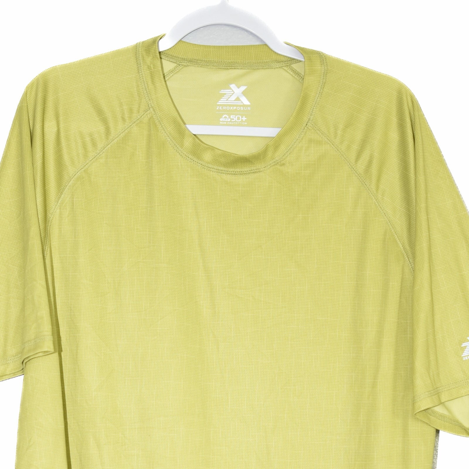 ZeroXposur Mens Light Green T-Shirt Polyester Short Sleeve Round Neck Size XXL gallery