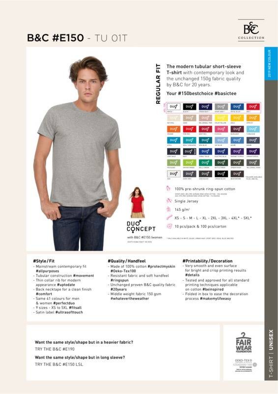 B&C Collection B&C #E150 TU01T - Resistant fabric and soft hand feel (B) gallery