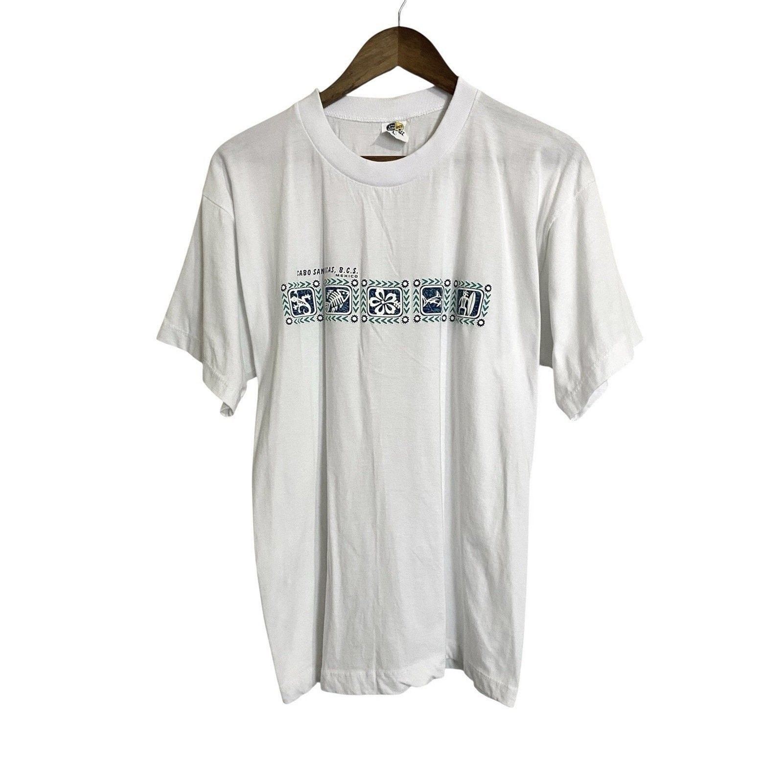 Cabo San Lucas BCS Mexico Tshirt Shirt L White Short Sleeve Vacation Tourists gallery