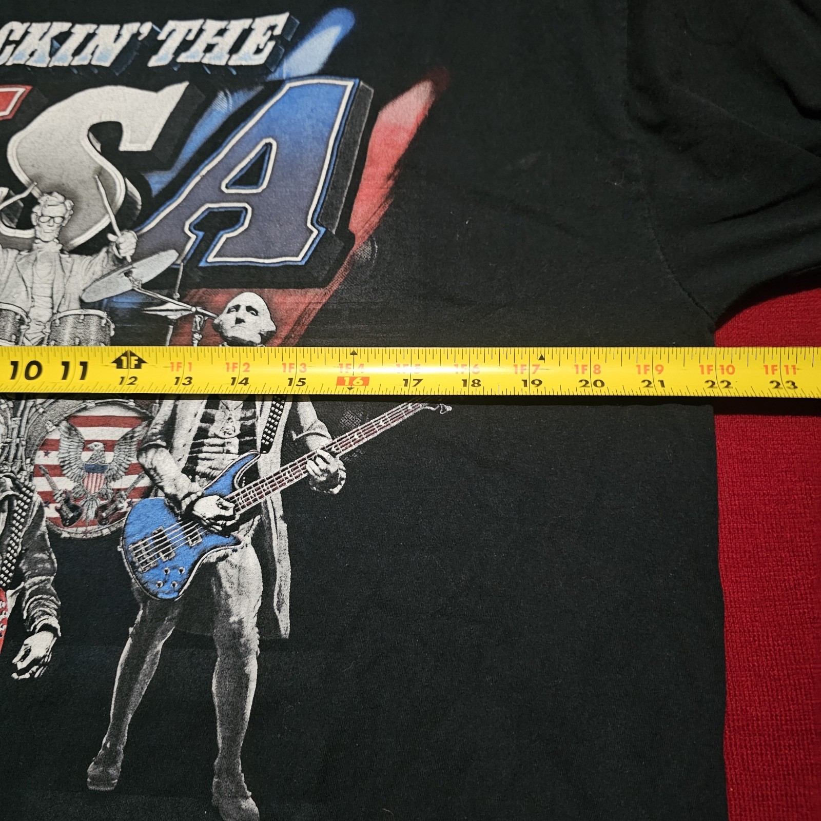 Fruit of the Loom Rockin In The USA Former Presidents Men's T-shirt Size Large gallery