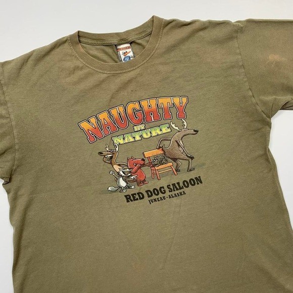 The Duck Co. Naugthy by Nature Animals Funny Shirt Size Large