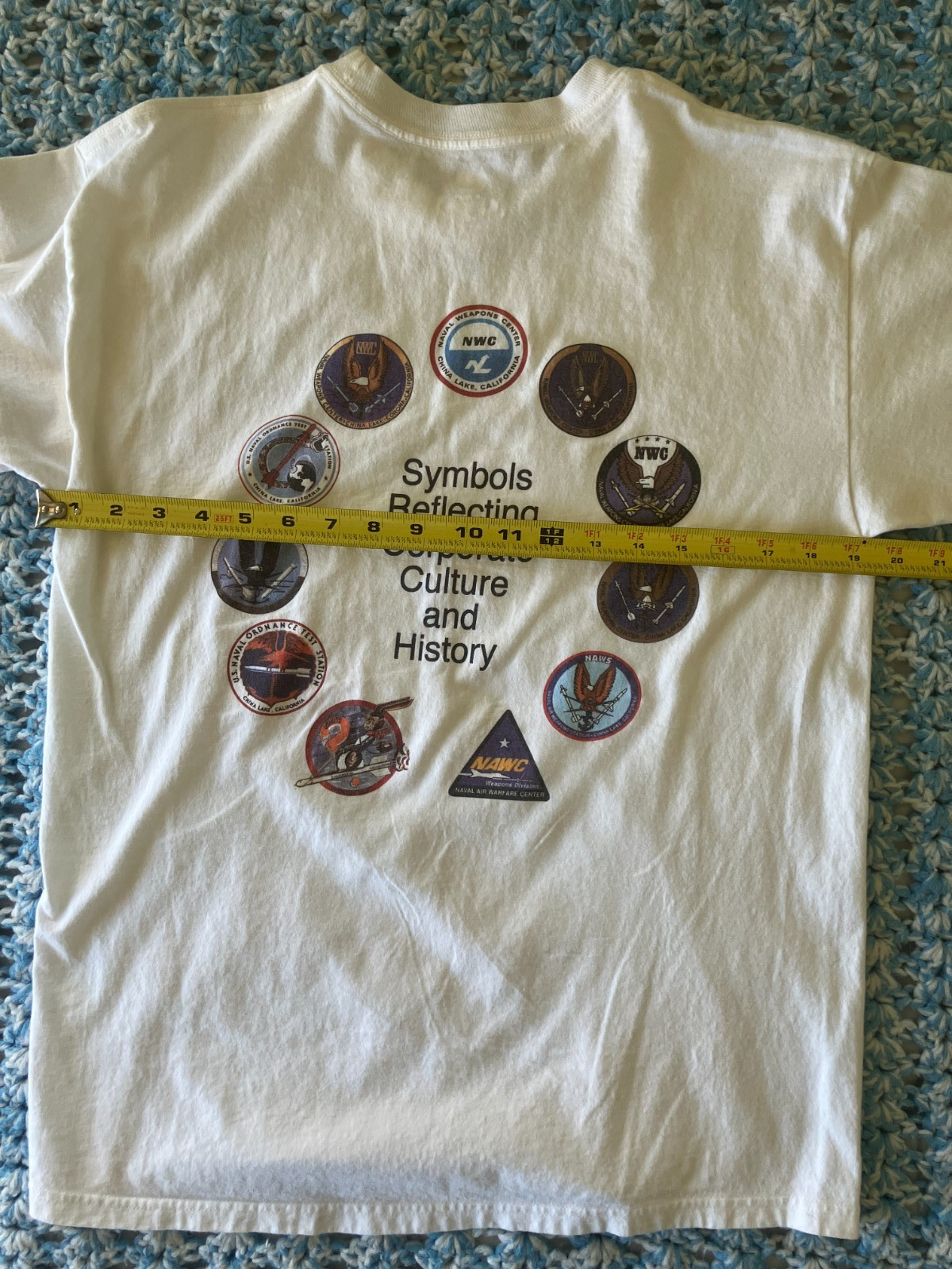 China Lake Naval Weapons Center Historical Patches T-shirt Size Medium gallery