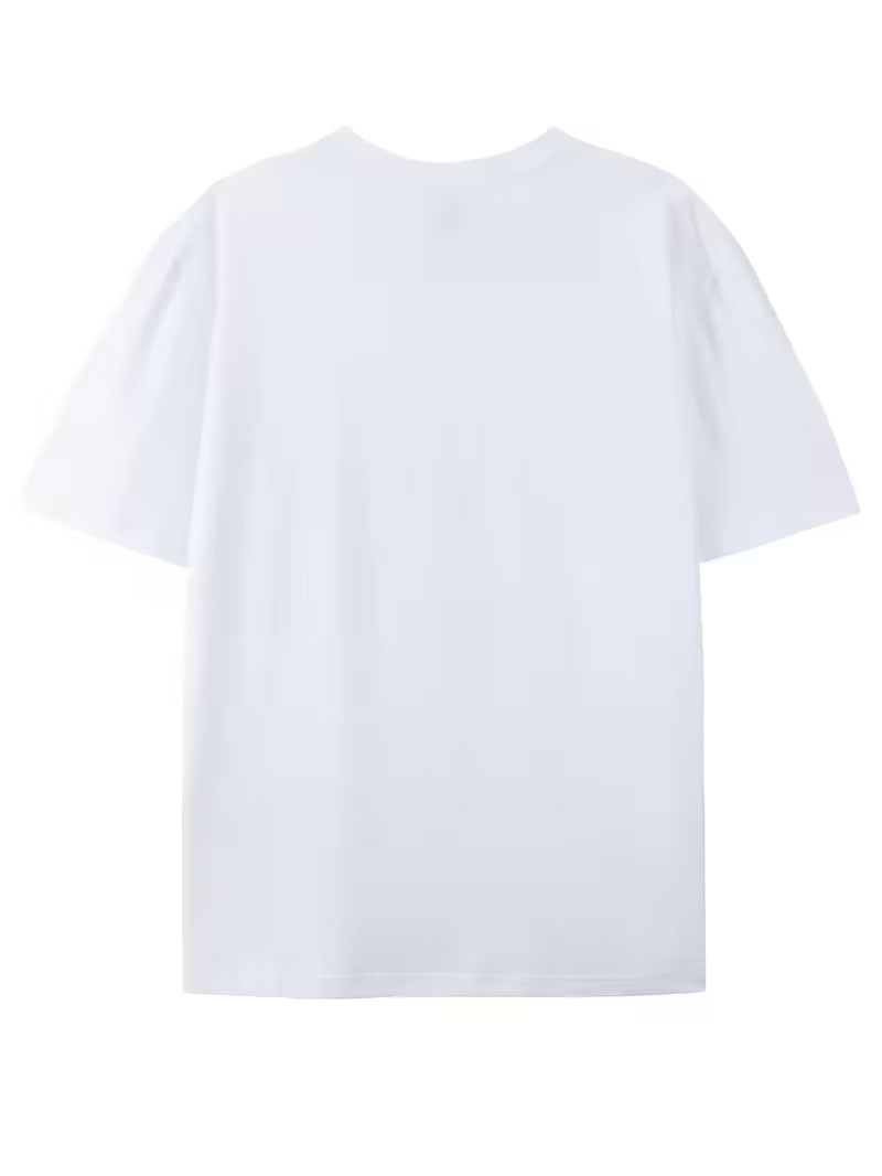 Men's XL Casual White, Crew Neck, Regular Fit, Slight Stretch Fabric, t shirt gallery