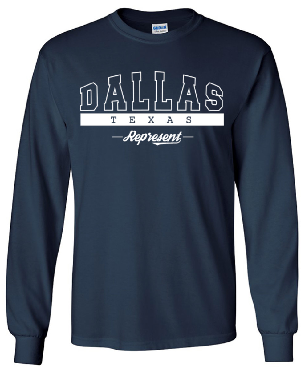 Dallas Texas State T-Shirt Long Sleeve Graphic Tees Unisex Apparel gallery