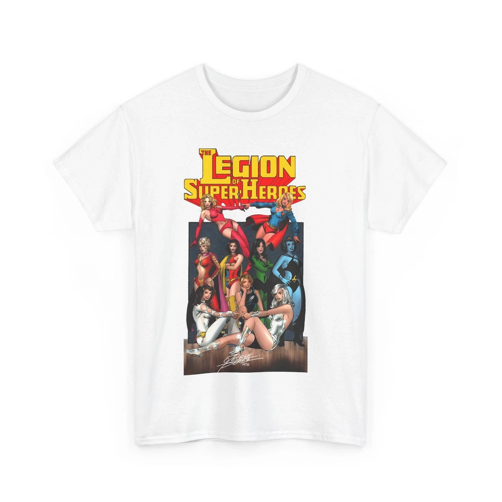 Legion of Super-Heroes T-Shirt - George Perez Art - Legion Women - Saturn Girl gallery