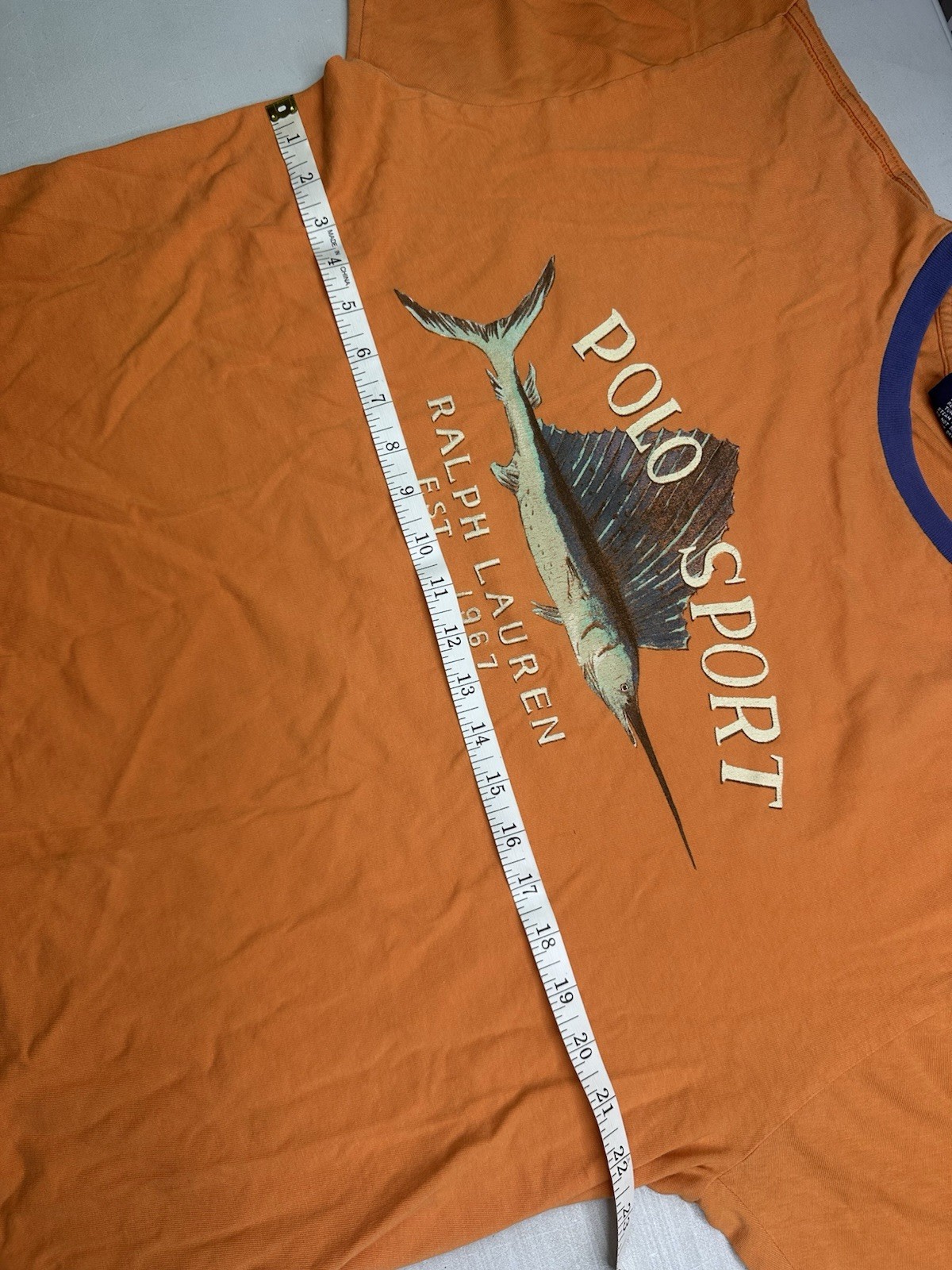 90s POLO RALPH LAUREN Vintage Marlin Fishing Sportsman T-SHIRT Men’s Size L gallery