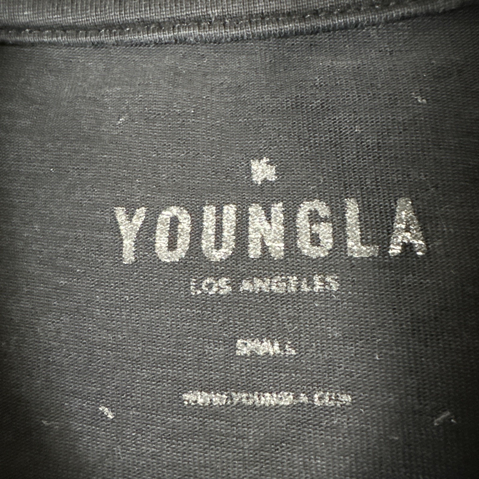 YoungLA T-Shirt Black Men's Small? Short Sleeve Ace Of Spades Gym Workout gallery