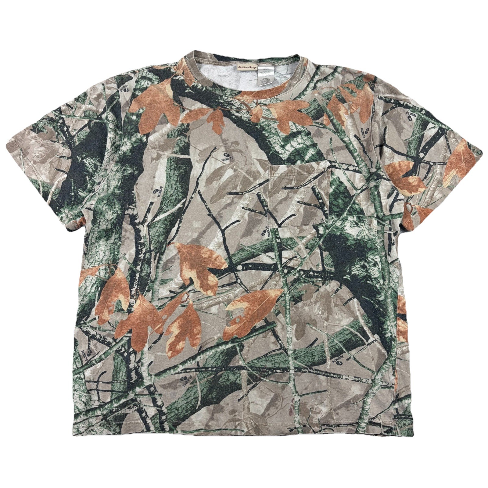 Outfitters Ridge Camo T Shirt Mens XL Fusion 3D Short Sleeve Pocket Outdoor Hunt gallery