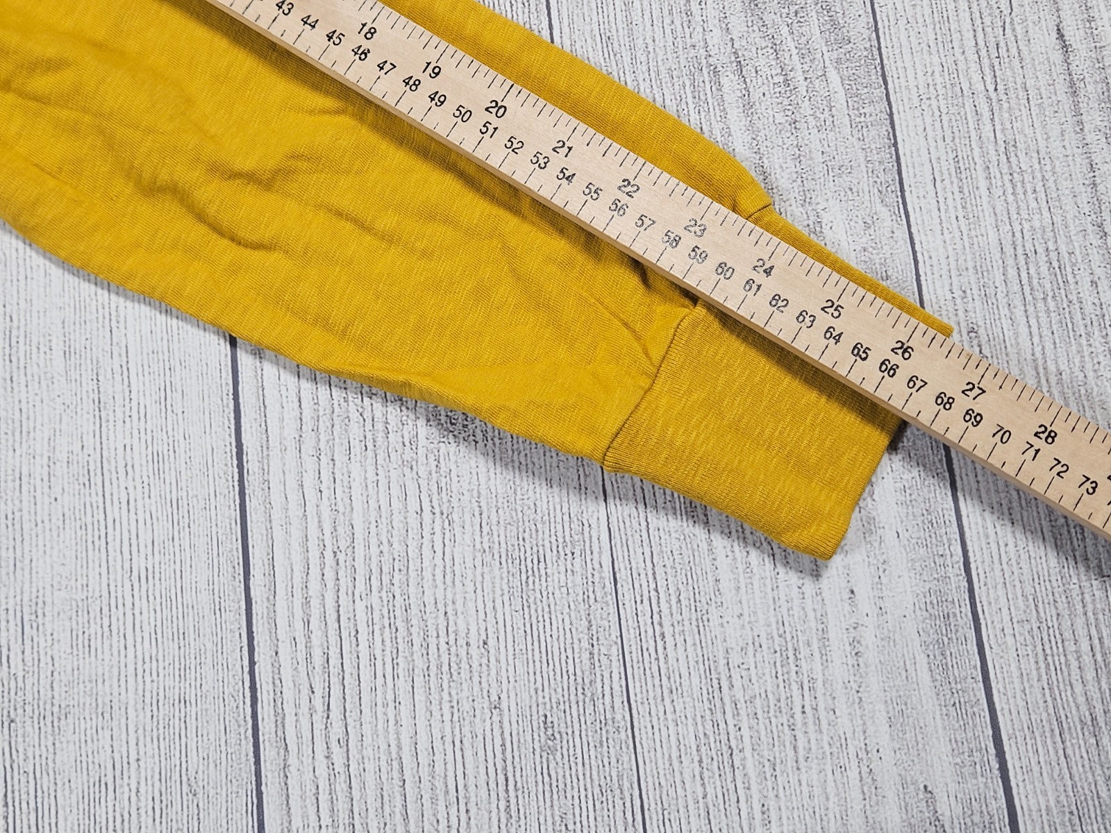 American Giant Classic Crew Neck Long Sleeve T Shirt Mens Large Mustard gallery