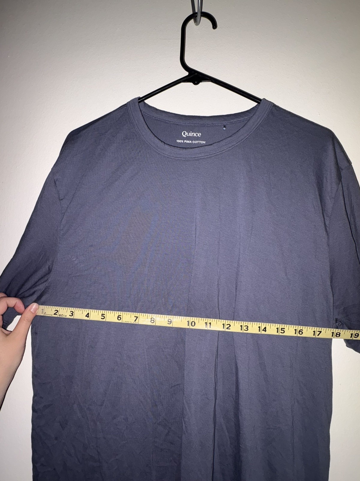Quince 100% Pima Cotton Luxe Touch Tee Shirt Deep Navy Men's Sz L Crew Neck S/S gallery