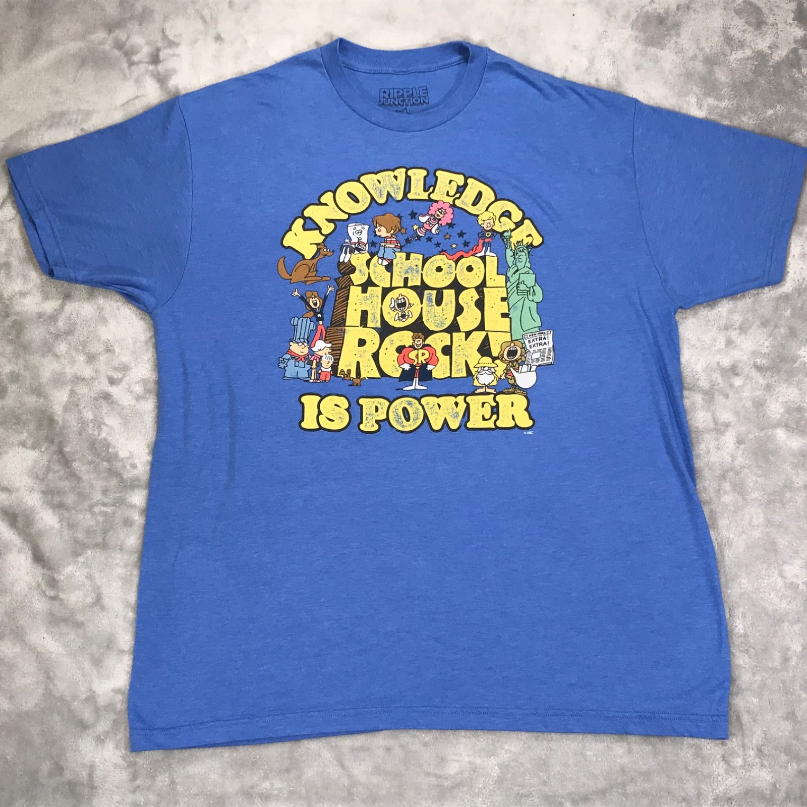 School House Rock Classic Vintage TV Commercials Ripple Junction XL T-Shirt gallery