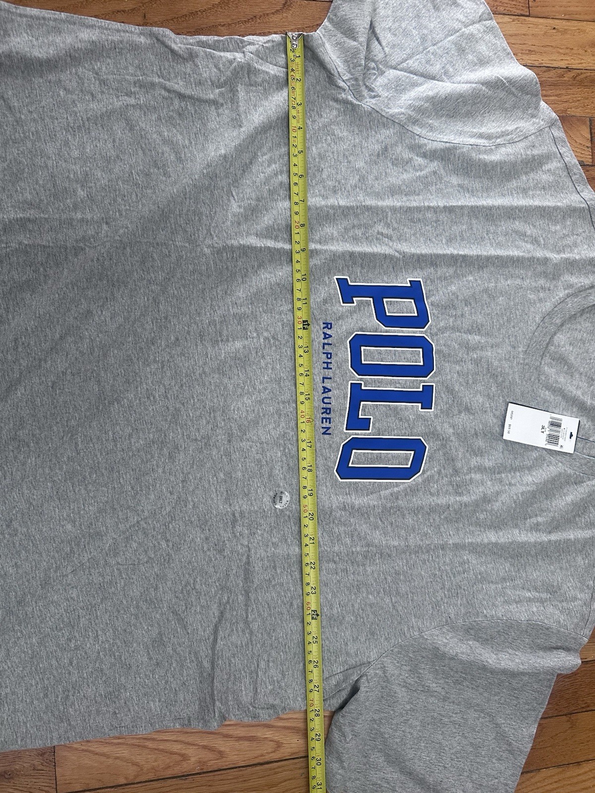 NWT Polo Ralph Lauren 3LT 3XL Tall Logo Basic Cotton Tee Tshirt Grey gallery