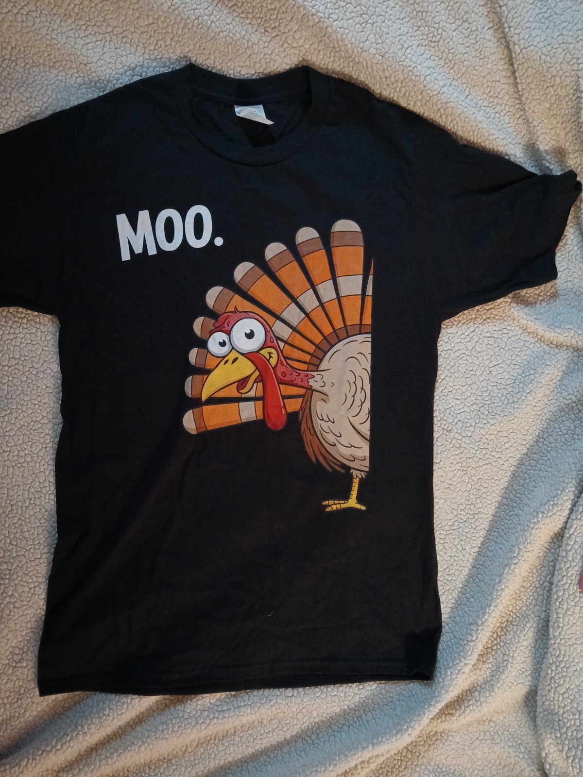 Turkey Moo Funny Thanksgiving Funny Design Unisex T-Shirt gallery