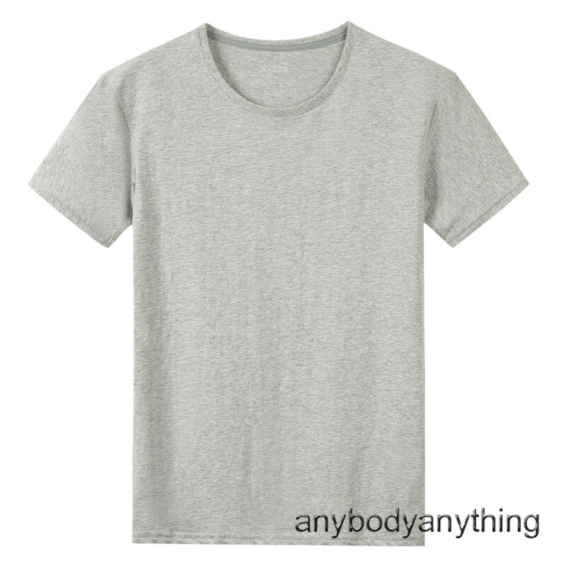 Mens Crew Collar Cotton T-Shirts Summer Slim Short Sleeve Basic Tops Sports Tops gallery