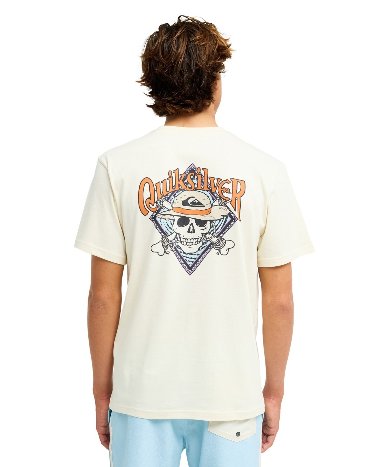 One Piece x QuikSilver Pirates Island Short Sleeve T-Shirt Ivory / Expeditedship gallery