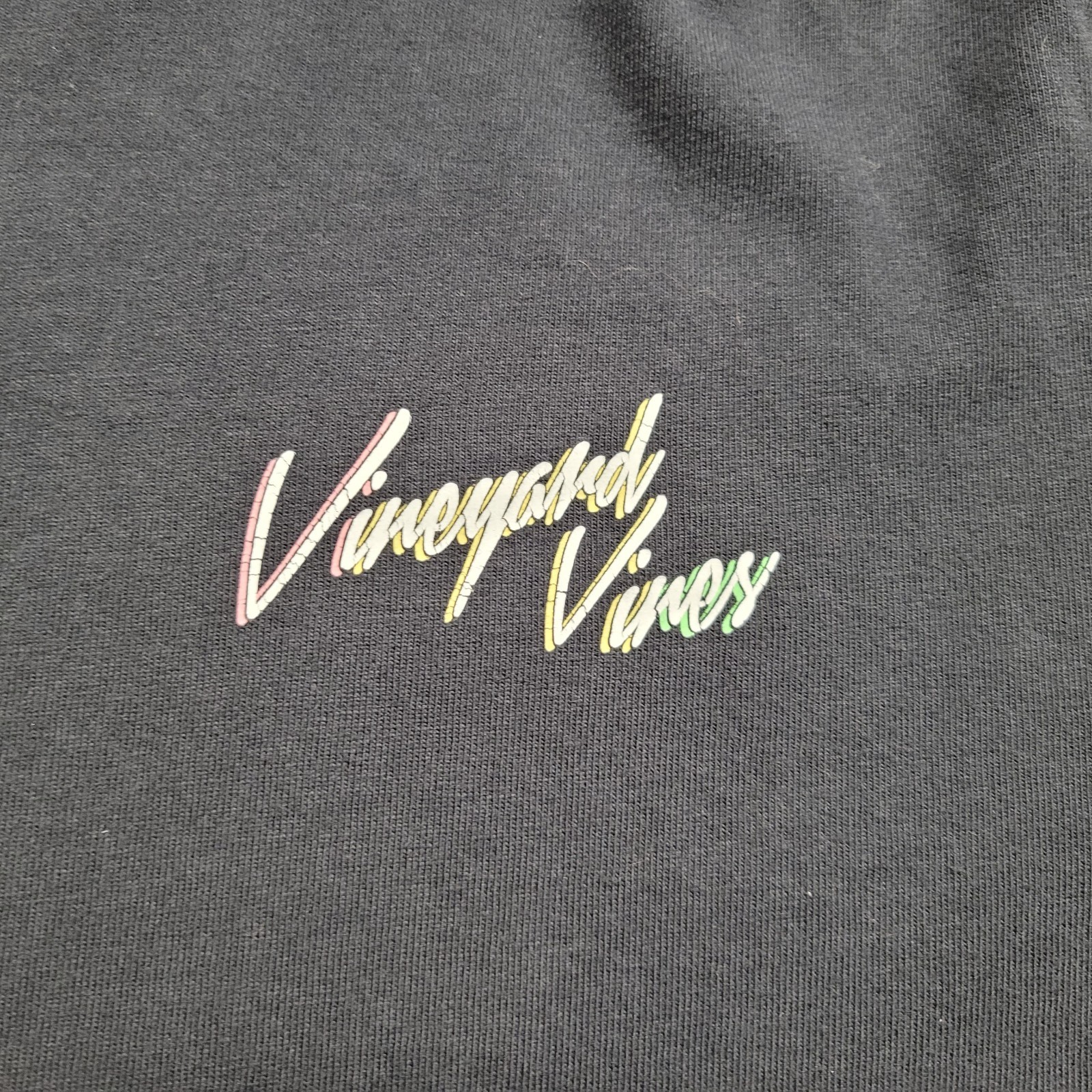 Vineyard Vines Shirt Men XS Black Long Sleeve Skiing Retro Neon Graphic Logo gallery