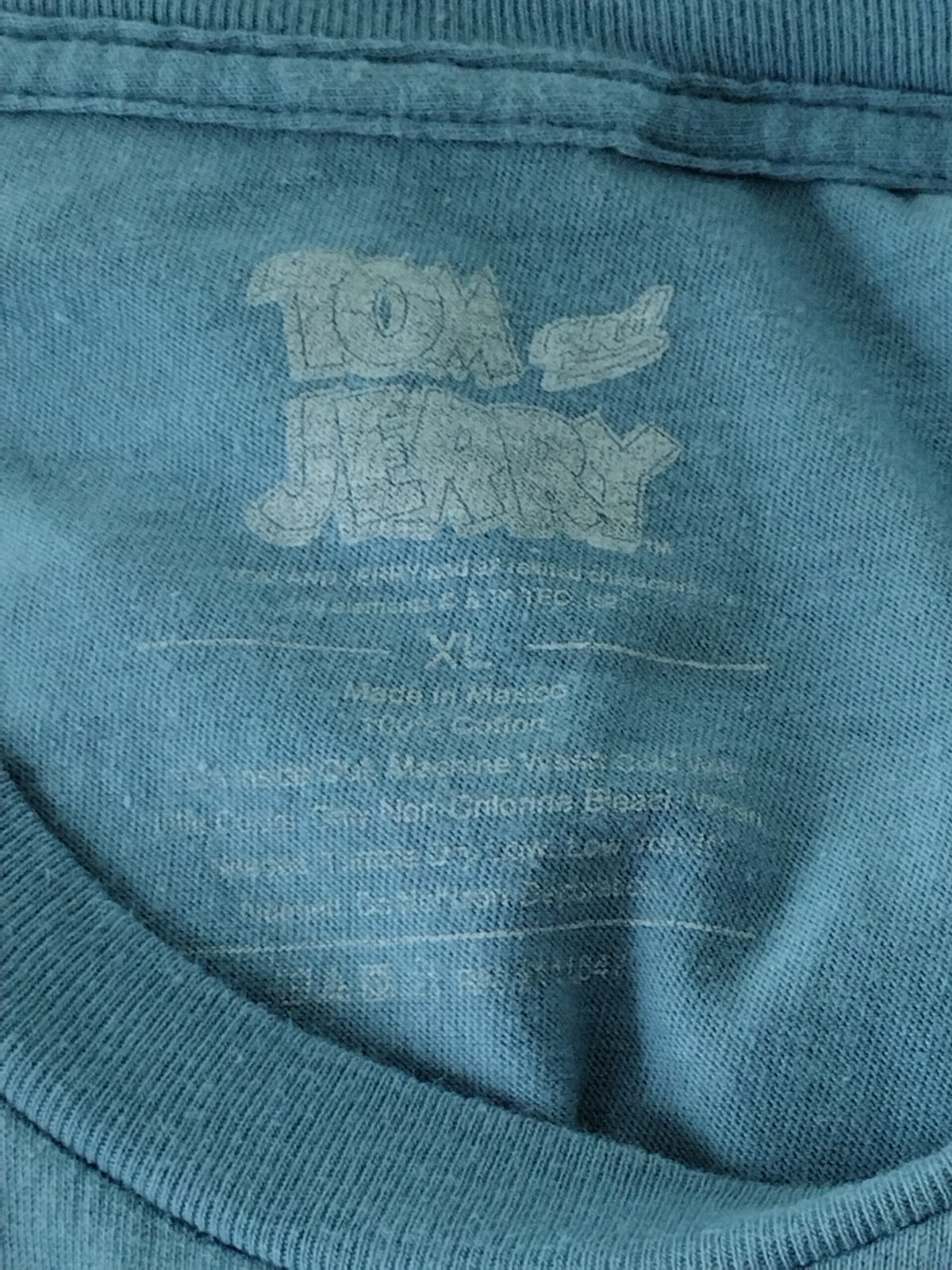 VINTAGE Men's Tom and Jerry Graphic Print Pullover T Shirt Size XL Short Sleeve gallery