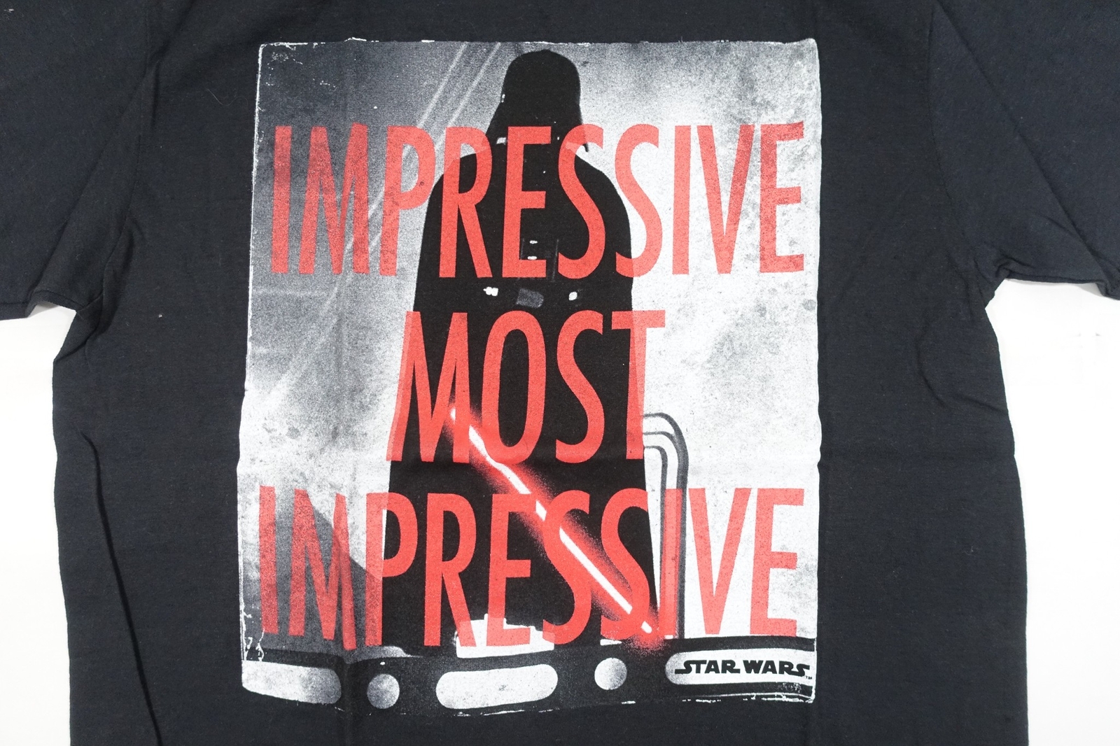 STAR WARS FIFTH SUN BLACK MEDIUM MOST IMPRESSIVE DARTH VADER MOVIE TSHIRT MENS gallery