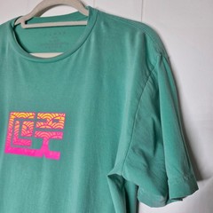 CLOAK Octopus Hidden in Plain Sight Graphic T-Shirt Large Seafoam Green Cotton
